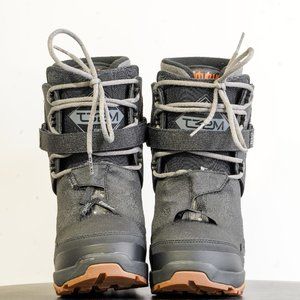 ThirtyTwo Mens TM-2 Jones 8105000407579 Gray Lace Up Snowboard Boots Size 8M